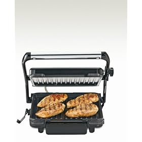 Hamilton Beach 25451 Indoor Grill with 85-Inch Cooking Surface, Stainless Steel by Hamilton Beach