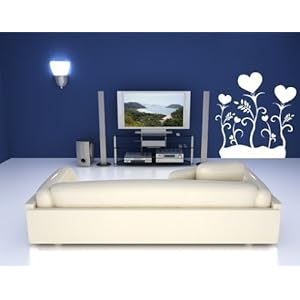 Best Quality Vinyl Wall Sticker Decals - Heart Plant - No: S125