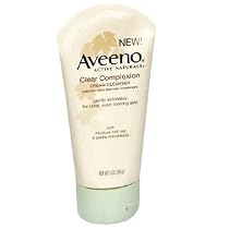 Aveeno Active Naturals Clear Complexion Cream Cleanser, 5-Ounce Tubes (Pack of 3)