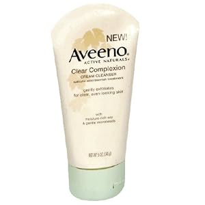 Aveeno Active Naturals Clear Complexion Cream Cleanser, 5-Ounce Tube