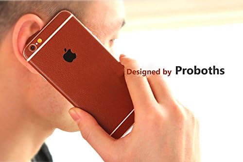 Proboths Leather Skin for iPhone 6 6s Plus 5.5" Luxury Full Body Sticker Protector Films Decal for Apple iPhone 6/6s Plus Brown