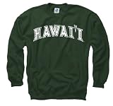 Hawaii Warriors Dark Green Arch Crewneck Sweatshirt