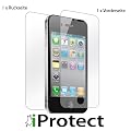 iprotect ORIGINAL iPhone 4 & 4S "CrystalClear" VORDERseite + R�CKseite Displayschutz iPhone 4G unsichtbar! iPhone4 4 SSchutz Displayschutzfolie MADE IN GERMANY // NEUE VERSION 3.0 in DESIGNVERPACKUNG