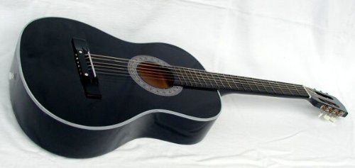 neue Kindergitarre + Tasche in schwarz