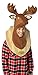 Loose Moose Adult Trophy Head, One-Size, Brown