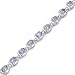 4.60 Carat Genuine Tanzanite Silver Bracelet image 2