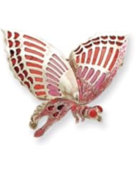Sterling Silver Pink Enameled lnsect Pin