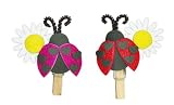 Darice Foamies Daisy and Ladybug Clothespins Kit