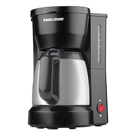 Black and Decker DCM600BT 5-Cup Thermal Coffeemaker, Black by Black & Decker