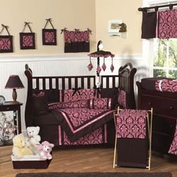 Baby and Kids Clothes Pink and Chocolate Bella Laundry Hamper by JoJo