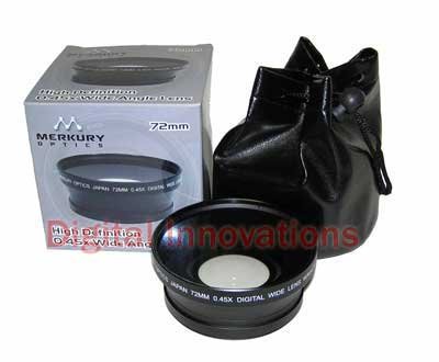 HD PRO 0.45X WIDE ANGLE W/ MACRO LENS FOR 72MM LENSES