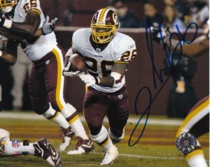 Clinton Portis signed Washington Redskins 8x10 Photo