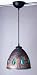 PLC Lighting 870 GRN/COPPER Green / Copper Fantasia I Transitional Single Light Pendant from the Fan