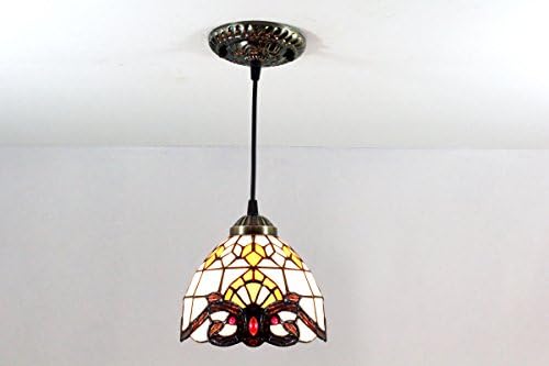 Lampsbuyer Tiffany Stained Glass Baroque Ceiling Pendant Lighting