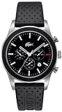 Lacoste 2010410 Men's Advantage Black Rubber Strap Watch