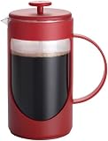 BonJour Ami-Matin Unbreakable BPA-Free French Press, Rouge Red, 8-Cup