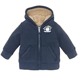 sherpa-lined fleece hoodie