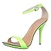 fereshte Women's Classic Open Toe Dancing Stiletto High Heel Ankle Strap Sandals