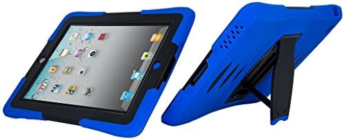RawX Military Grade Kids Proof Safe Shockproof Heavy Duty Case Cover for iPad 2/3/4 - Royal Blue