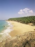 Beach and Coconut Palms, Kovalam, Kerala State, India, Asia Photographic Poster Print