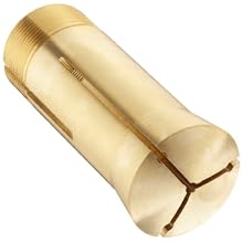 Hardinge 5CE-2 Round Smooth Brass Emergency Collet with 1/8" Pilot Hole and 3 Slots