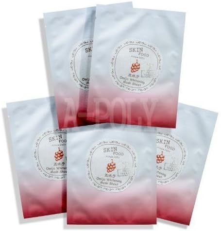 Skinfood Omija Whitening Mask Sheet [Brightening Effect] x 5 sheets by Skin Food [Korean Beauty]