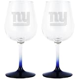 Boelter New York Giants 12oz. Clear Wine Glasses- Set of 2 Set of 2