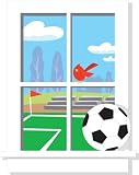 ROOMMATES RMK1714SLM Soccer Practice Peel and Stick Window Reviews