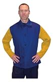 Tillman Welding Jacket - Blue FR Cotton w/Leather Sleeves 9230