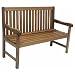 Patio Outdoor Bench – Milano Bench 4 Feet – Eucalyptus Wood – Wood Finish – INT-BT-363