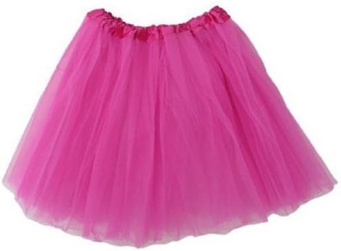 Little Mystique LegsGirls Tulle Ballet Tutu Skirt Fairy Angel"Little Mystique Legs" (Hot Pink)