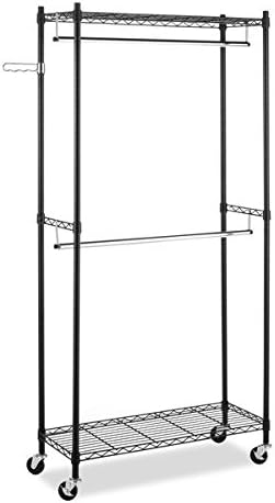 Supreme Double Rod Rolling Garment Rack