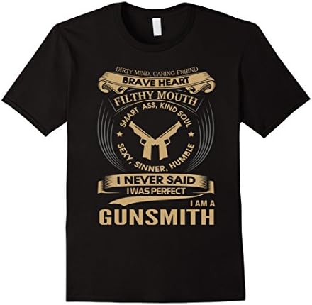 Men's gunsmith shirt- I never said i perfect gunsmith 3XL Black