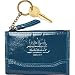 Coach Patent Zip Top Coin Wallet Bag with Key Chain Blue 41553