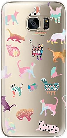 Galaxy S7 Case, Deliy Fashion Pattern Design [Ultra-Thin] 0.6mm TPU Protective Case Cover [Scratch Resistant][Slip Resistant] for Samsung Galaxy S7 (2016 Release) (Colorful Cat )