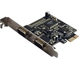 PCI-express dual RS-232 serial port card, moschip 9835 chipset