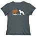 T-Shirt Womens Dark Silver " PROUD PARENT OF A Chinese Crested EMBROIDERY " Dogs