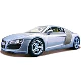 2008 Audi R8 (Silver or Light Blue) 1:18 Scale Diecast Car Model