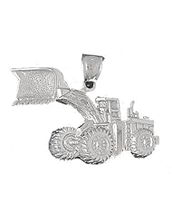Clevereves 14K White Gold Pendant Construction Themed 7.9 - Gram(s)