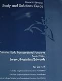 Student Study Guide, Volume 1 for Larson/Hostetler/Edwards Calculus: Early Transcendental Functions, 4th
