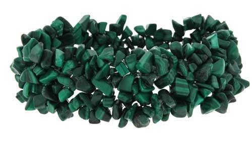Click here to buy 5 Strand Stretch Chip Bracelet - Malachite.