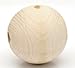 PEPPERLONELY Brand 20PC Natural Color Large Round Wood Spacer Beads 30mm(1-1/6 Inch)