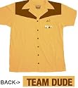 Big Lebowski Art Bowling Team Dude T-Shirt Gold
