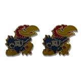 Kansas Jayhawks Post Stud Logo Earring Set Ncaa Charm