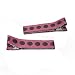 Brown Dots on Pink Pair of Hair Barrettes