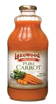 Lakewood Organic PURE Carrot Juice - Package Contains SIX 32oz Bottles
