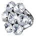 Ileana Creations White Swarovski Crystal Flower Fashion Ring