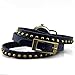 Sinceda Retro Watch Women's Punk Wrap Genuine Leather Fashion Watch Rivet Blue Strap