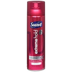 suave unscented aerosol hairspray extreme