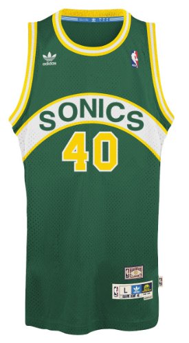 Shawn Kemp Seattle Supersonics Adidas NBA Throwback Swingman Jersey - Green